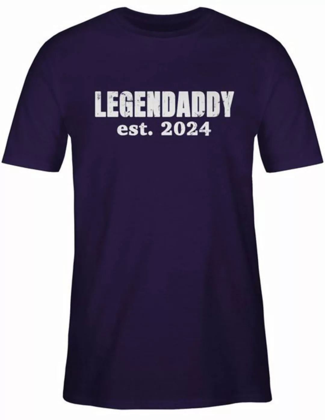 Shirtracer T-Shirt Legendaddy est. 2024 weiß Vatertag Geschenk für Papa günstig online kaufen