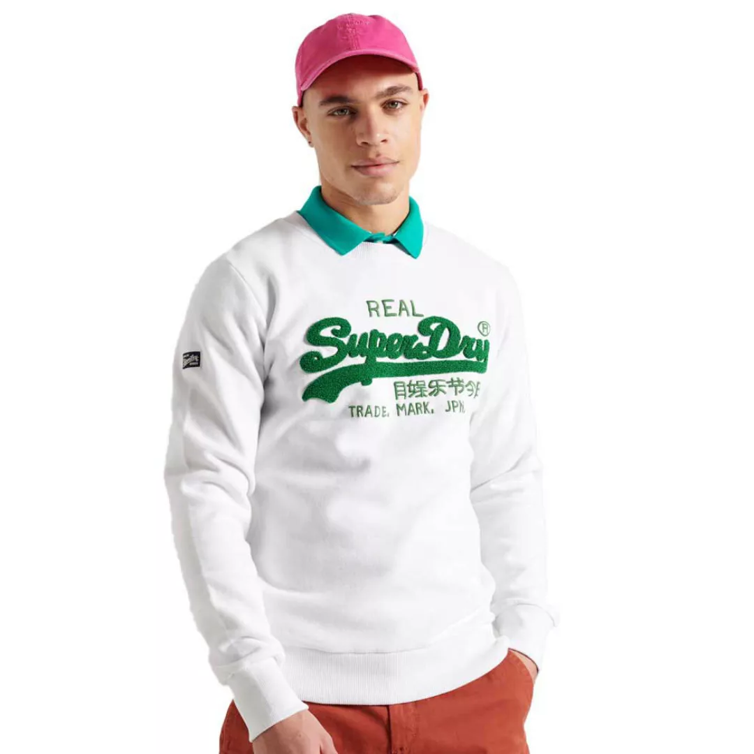 Superdry Vintage Logo Chenille Loopback Crew Sweatshirt S Optic günstig online kaufen