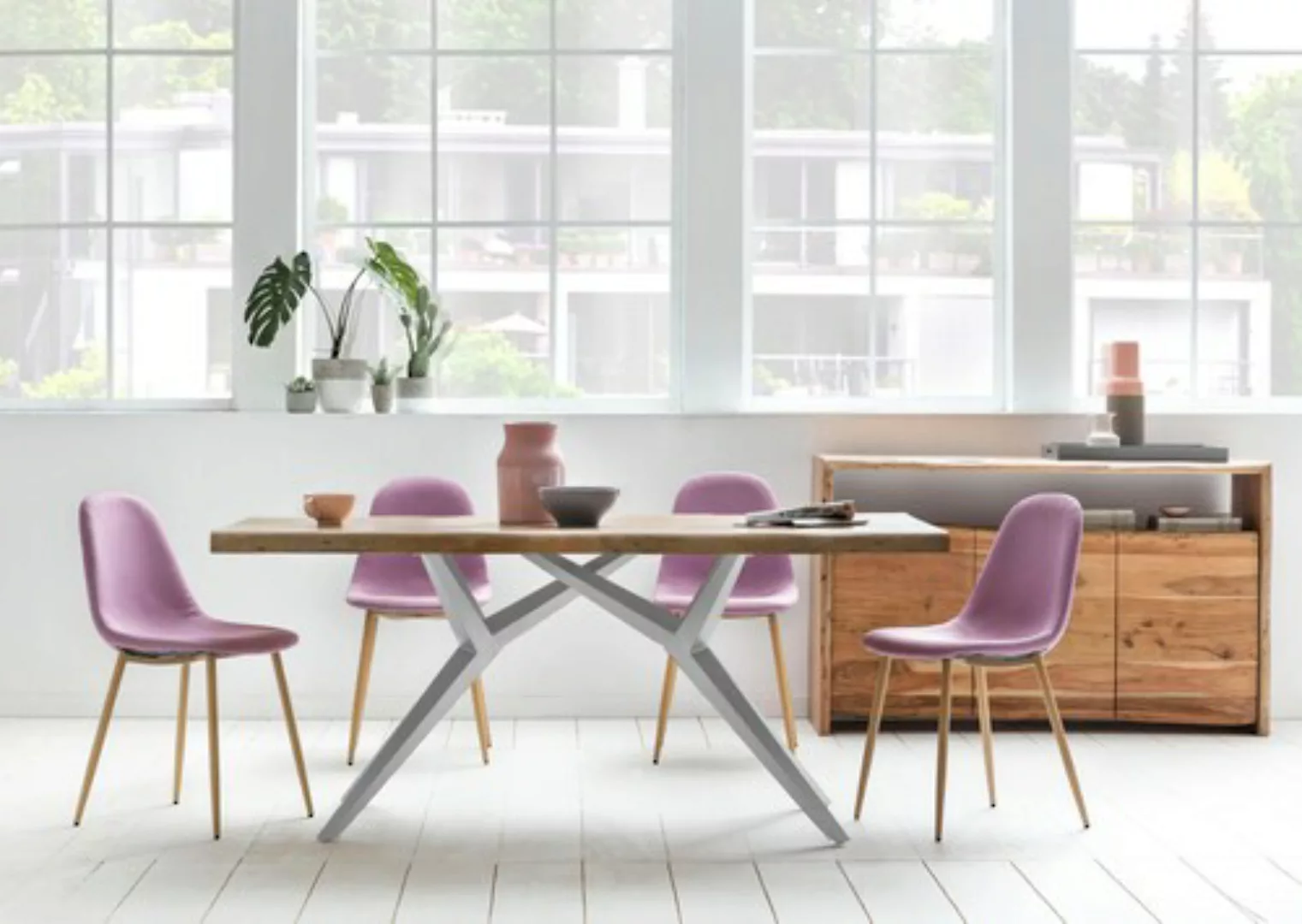 SIT Esstisch »Tables«, mit elegantem Metallgestell, Shabby Chic, Vintage günstig online kaufen