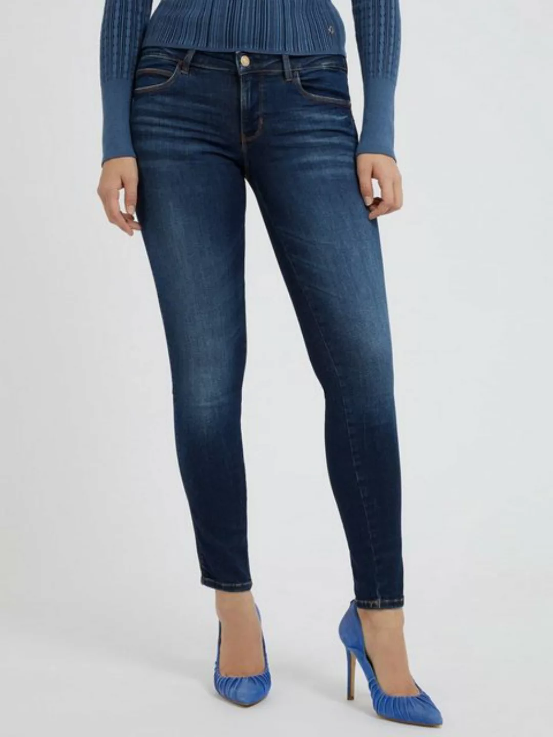 Guess Skinny-fit-Jeans Curve X (1-tlg) Plain/ohne Details günstig online kaufen