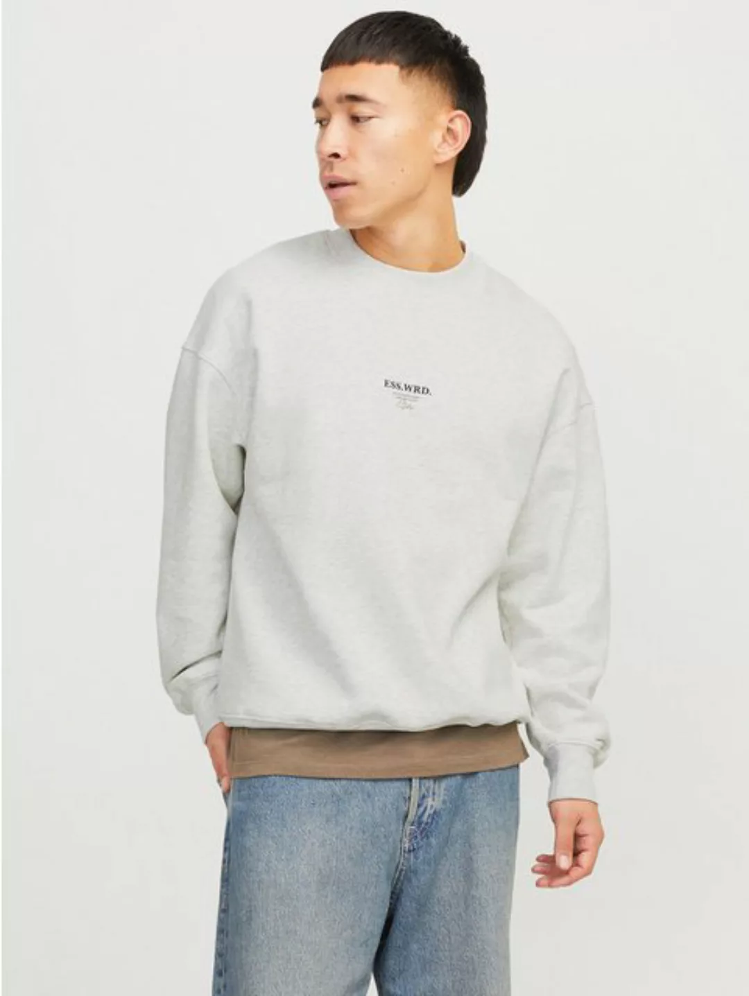 Jack & Jones Sweatshirt "JJEURBAN EDGE STUDIO SWEAT CREW NOOS", mit Front u günstig online kaufen