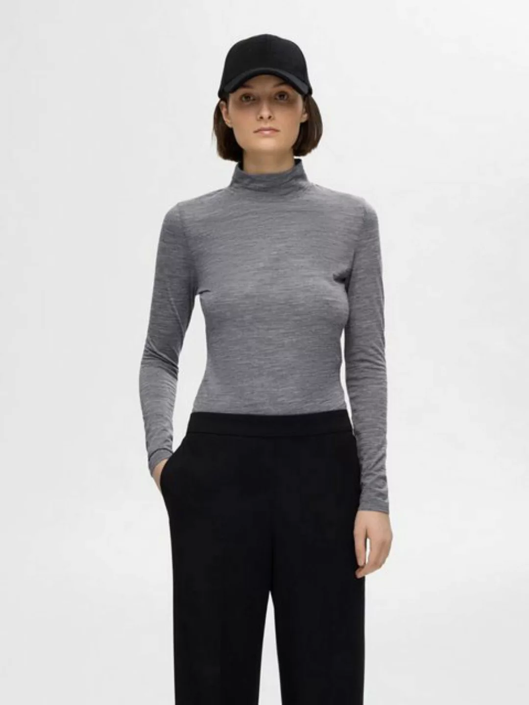 SELECTED FEMME Langarmshirt WOLA (1-tlg) Plain/ohne Details günstig online kaufen