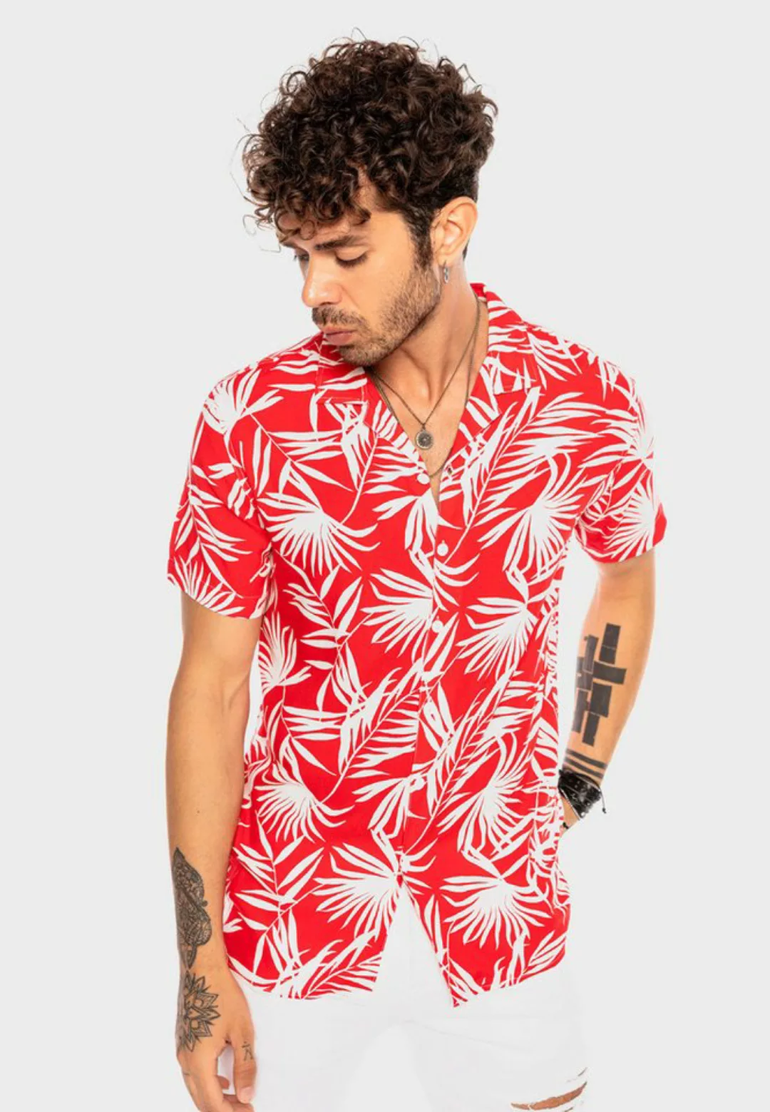 RedBridge Kurzarmhemd Liverpool mit trendigem Allover-Print günstig online kaufen