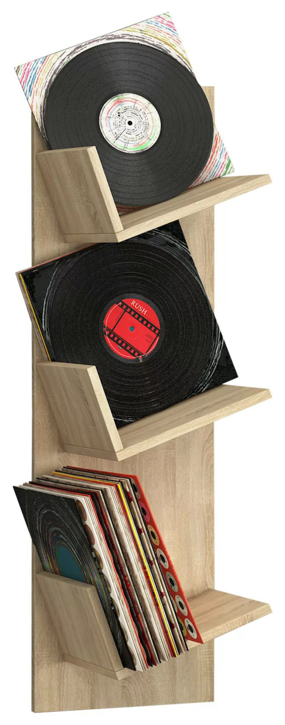 VCM Holz Bücher Schallplatten LP Hängeregal Wandregal Wandboard Deko Regal günstig online kaufen