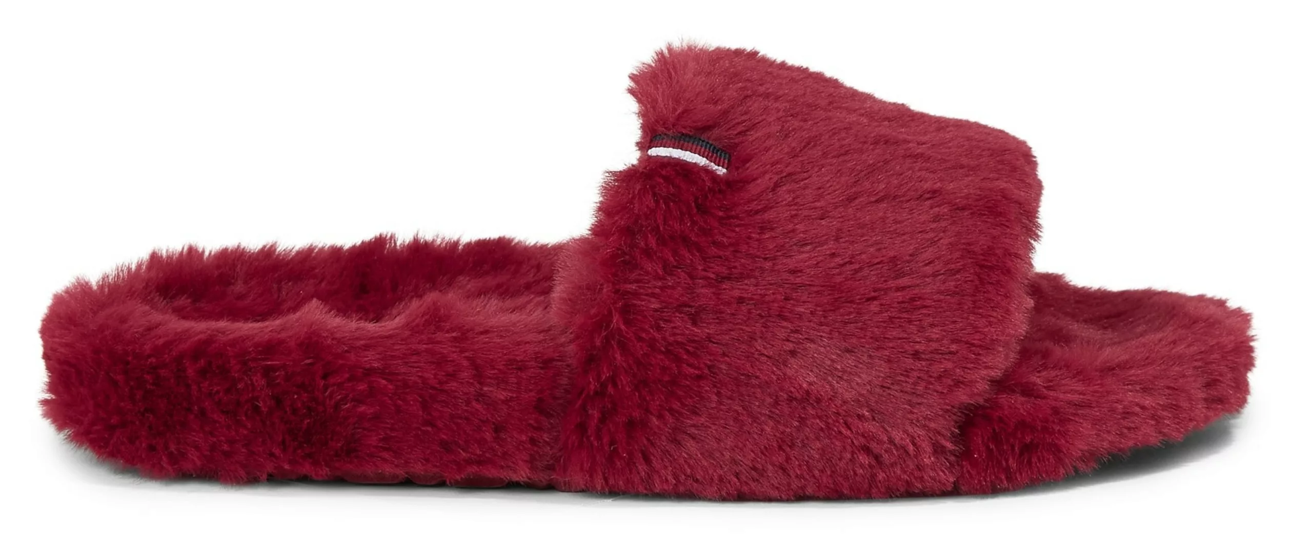 Tommy Hilfiger Plüsch Hausschuhe "FUR HOME SLIPPER SLIDE", zum Wohlfühlen günstig online kaufen