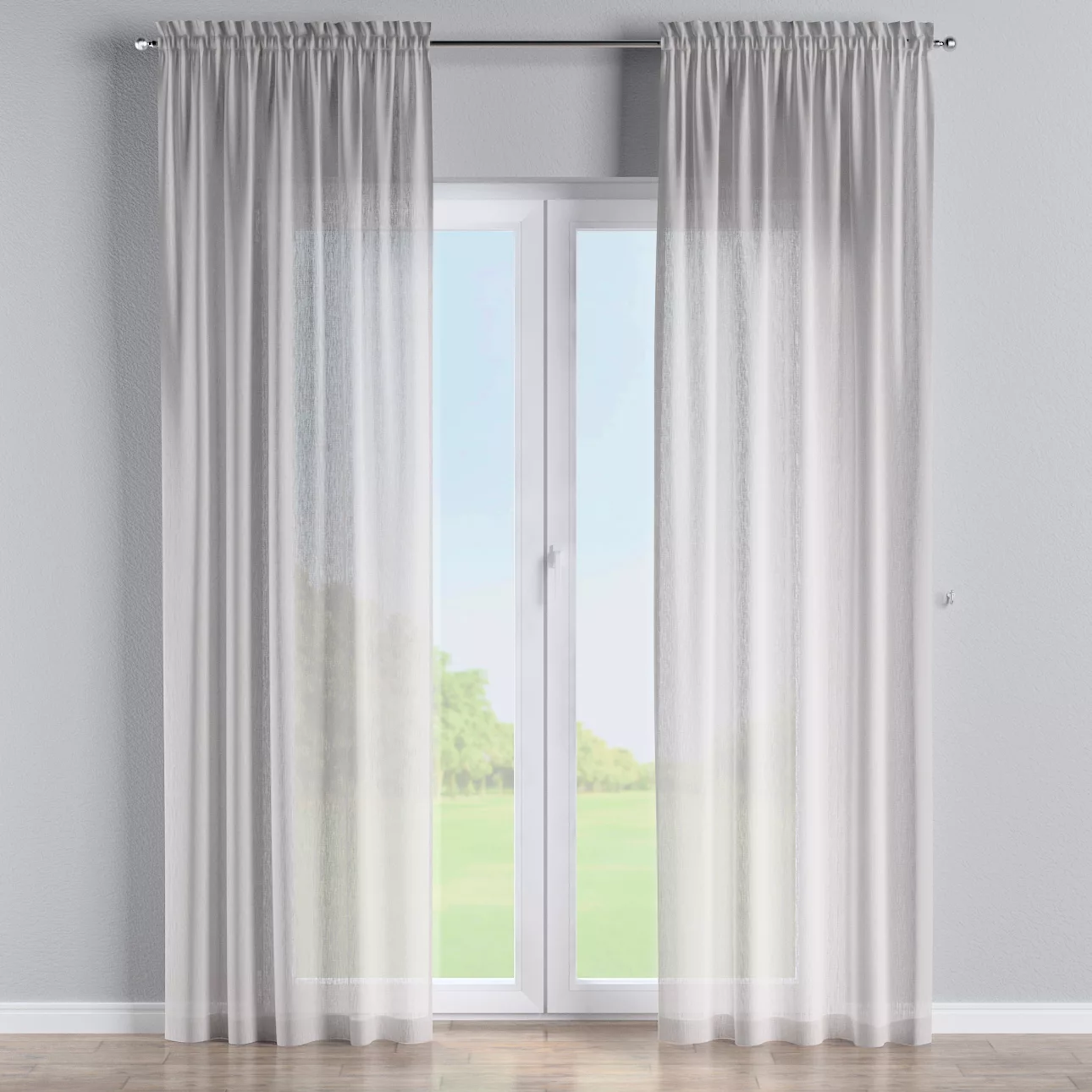 Vorhang mit Tunnel und Köpfchen, ecru, Delicate Premium (144-58) günstig online kaufen