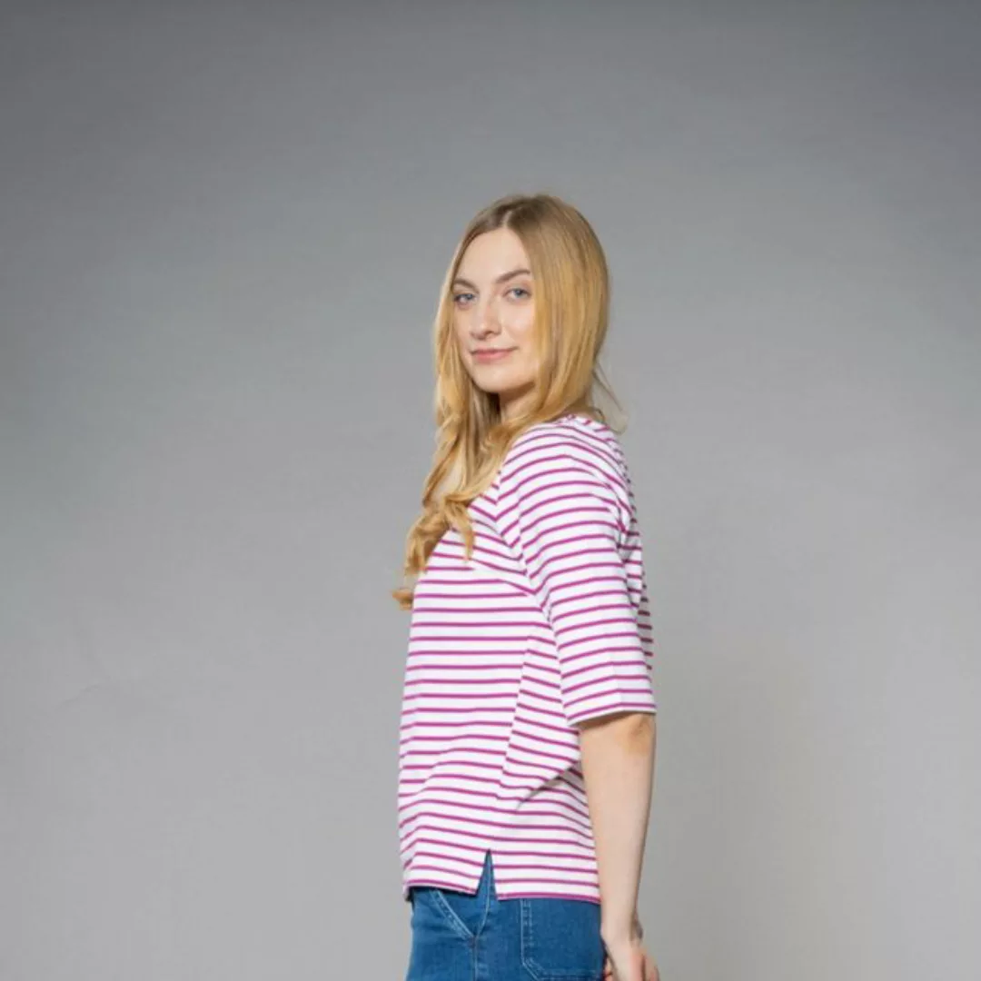 Feuervogl 3/4-Arm-Shirt fv-Ali:na, Shirt, Round neck, ¾ sleeve, striped Run günstig online kaufen