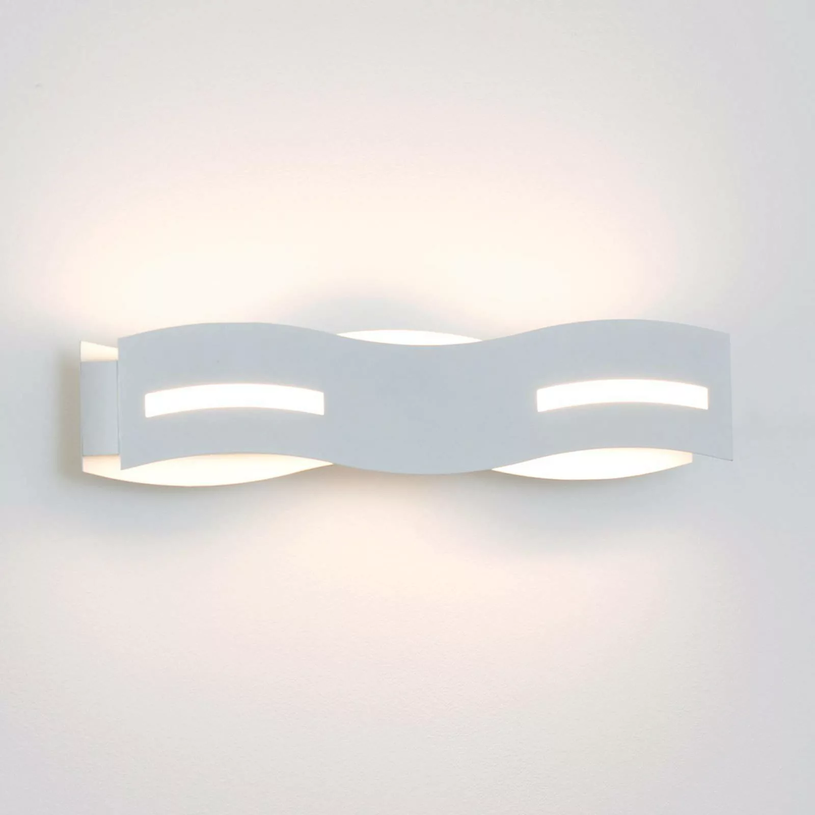 Luce Design LED-Wandleuchte Wave Weiß günstig online kaufen