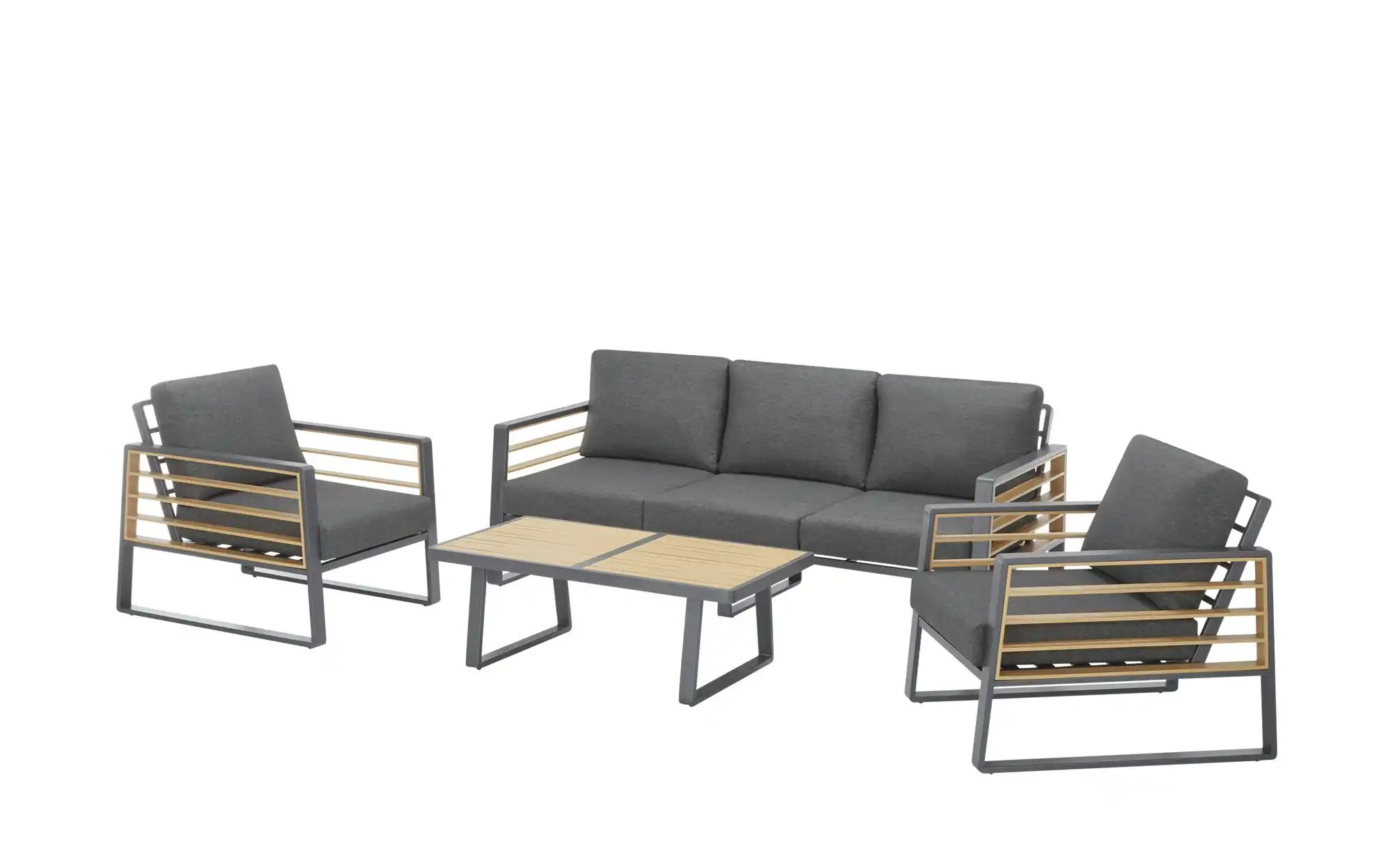 Lounge Set  Lido ¦ grau Garten > Gartenmöbel > Gartenmöbelsets - Höffner günstig online kaufen