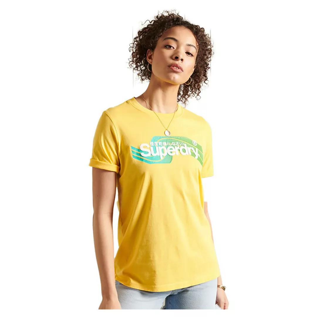 Superdry Cl Cali Kurzarm T-shirt M Springs Yellow günstig online kaufen