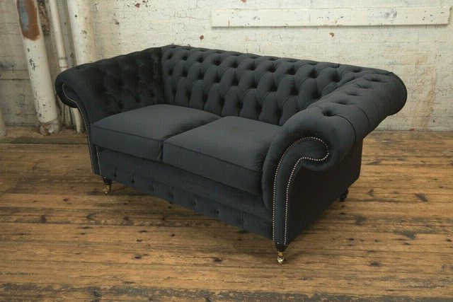 Xlmoebel 2-Sitzer Chesterfield Original Sofa Textil Sofas Couchen Stoff, 1 günstig online kaufen