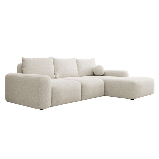 Selsey Ecksofa CARNOS, mit Schlaffunktion, Bettkasten, Chenille-Bezug, Ball günstig online kaufen