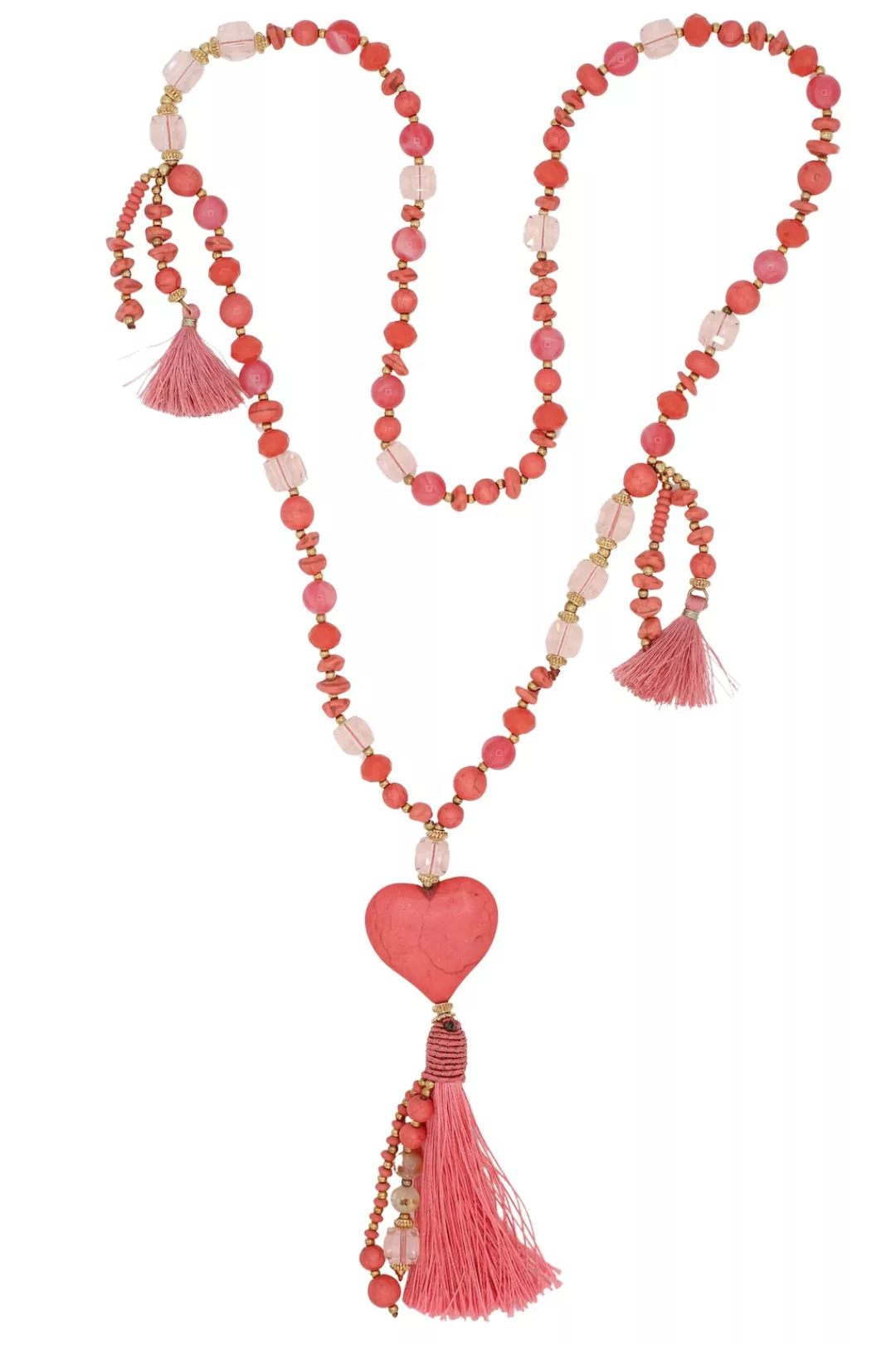 COLLEZIONE ALESSANDRO Lange Kette "Charmelle", wertig, mit Herzen und Quast günstig online kaufen
