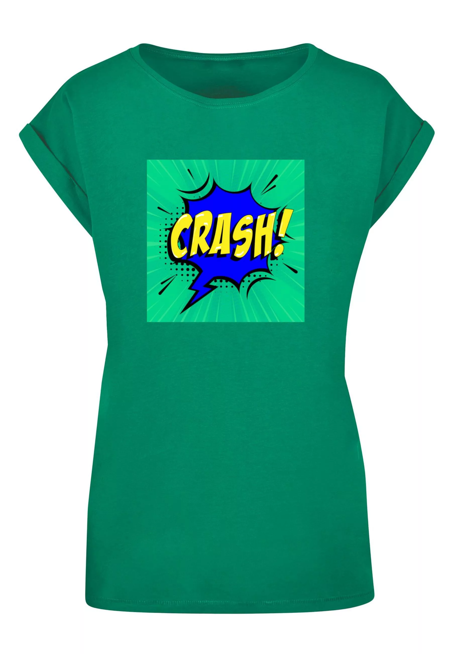 Merchcode T-Shirt "Merchcode Damen Ladies CRASH Comic Extended Shoulder Tee günstig online kaufen