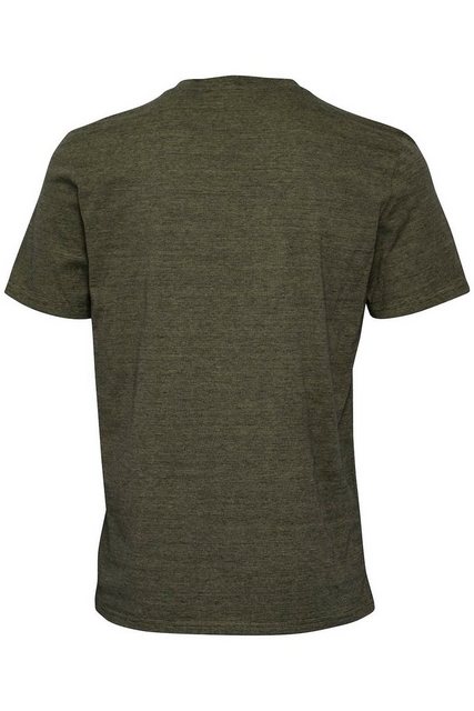 Casual Friday T-Shirt Rundhals Basic T-Shirt Meliert CFThor 5743 in Grün günstig online kaufen