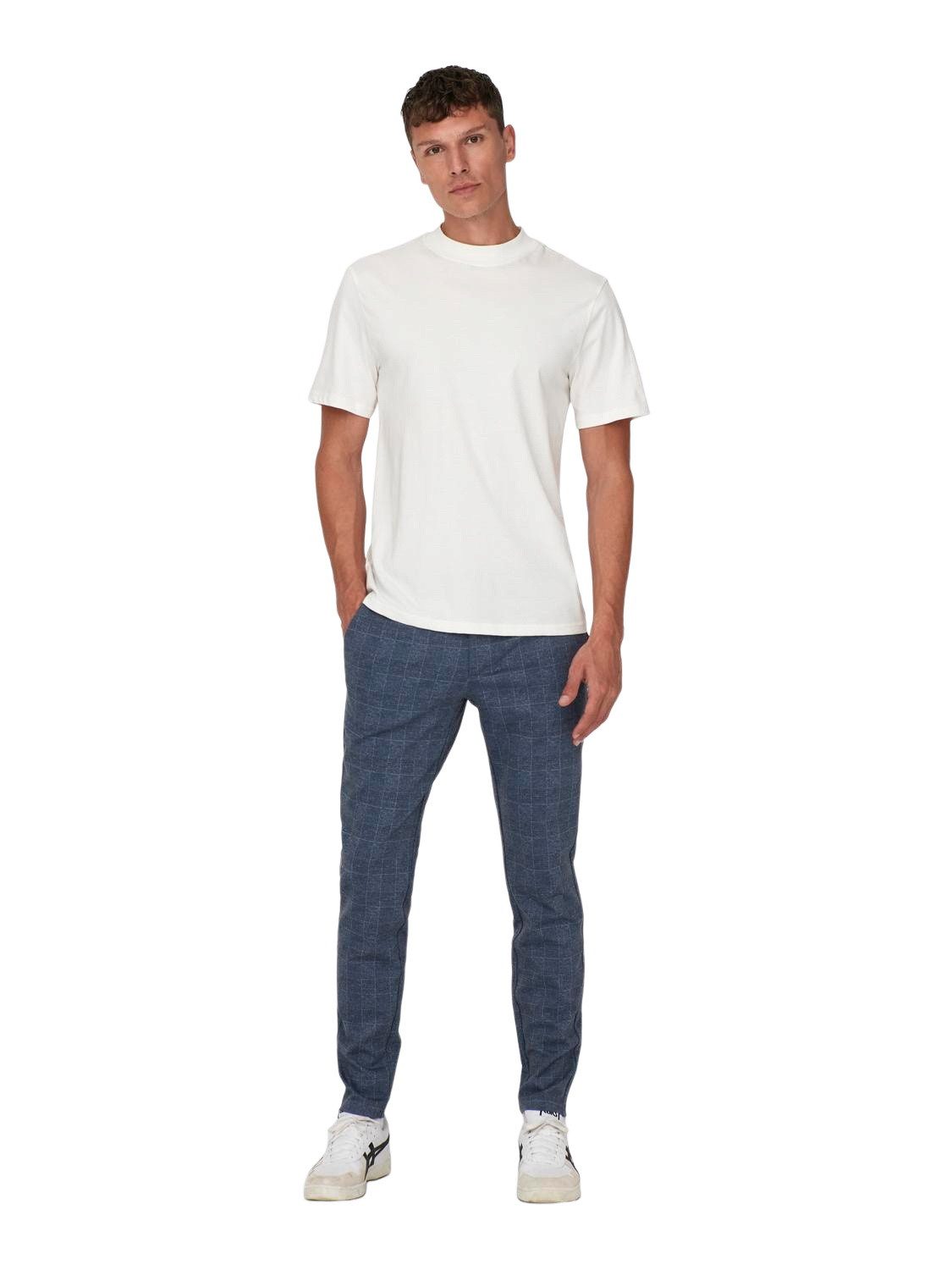 Only & Sons Herren Chino Hose ONSMARK SLIM CHECK 9887 - Slim Fit günstig online kaufen