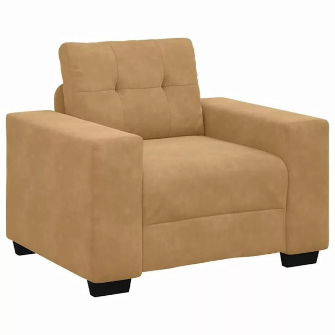 vidaXL Sofa Sessel Braun 59 cm Samt günstig online kaufen