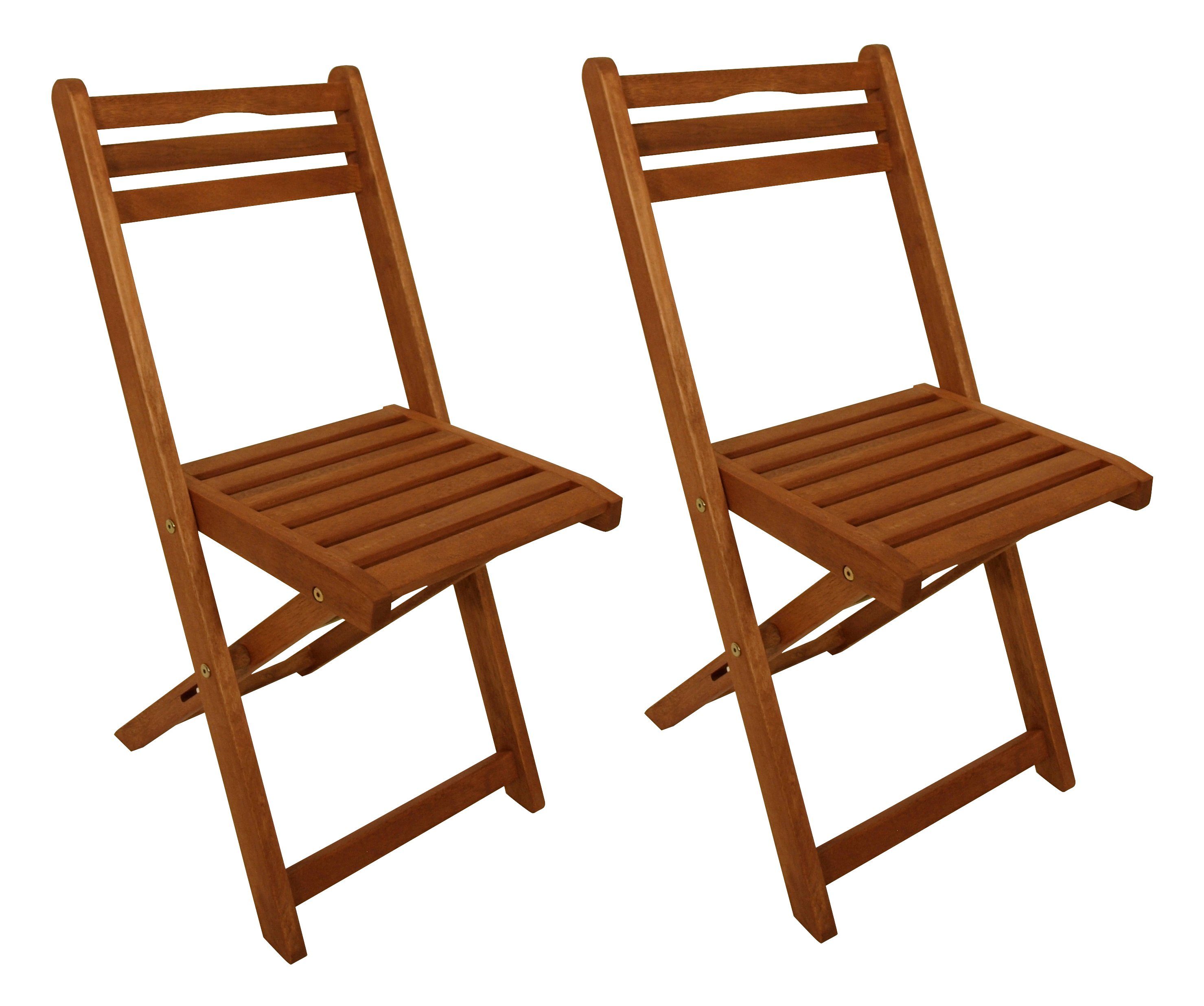DEGAMO Gartenstuhl PORTO (2 St), Eukalyptusholz günstig online kaufen
