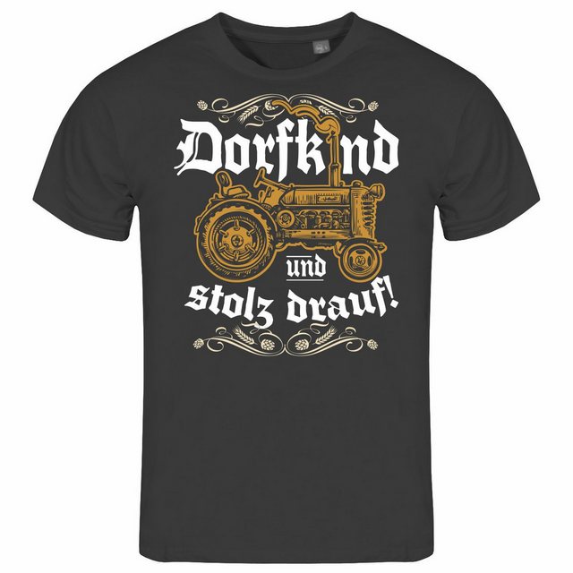 deinshirt Print-Shirt Herren T-Shirt Dorfkind und stolz drauf Funshirt mit günstig online kaufen