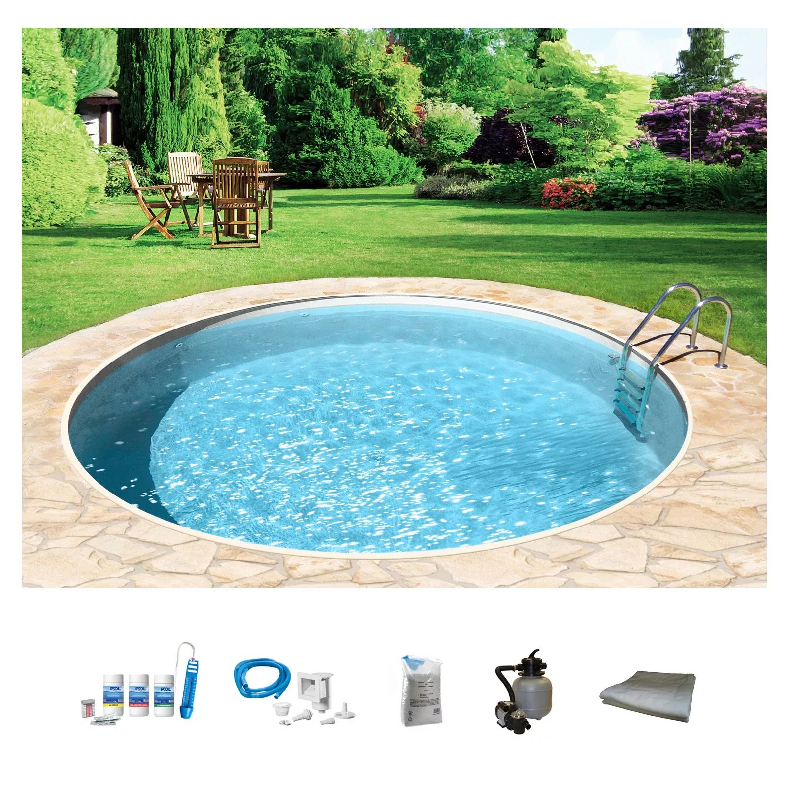 my POOL BWT Rundpool, (Set, 6 tlg.), ØxH: 450x150 cm günstig online kaufen