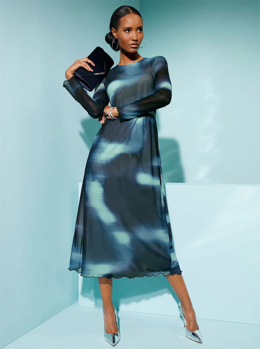 creation L Druckkleid "Mesh-Kleid" günstig online kaufen