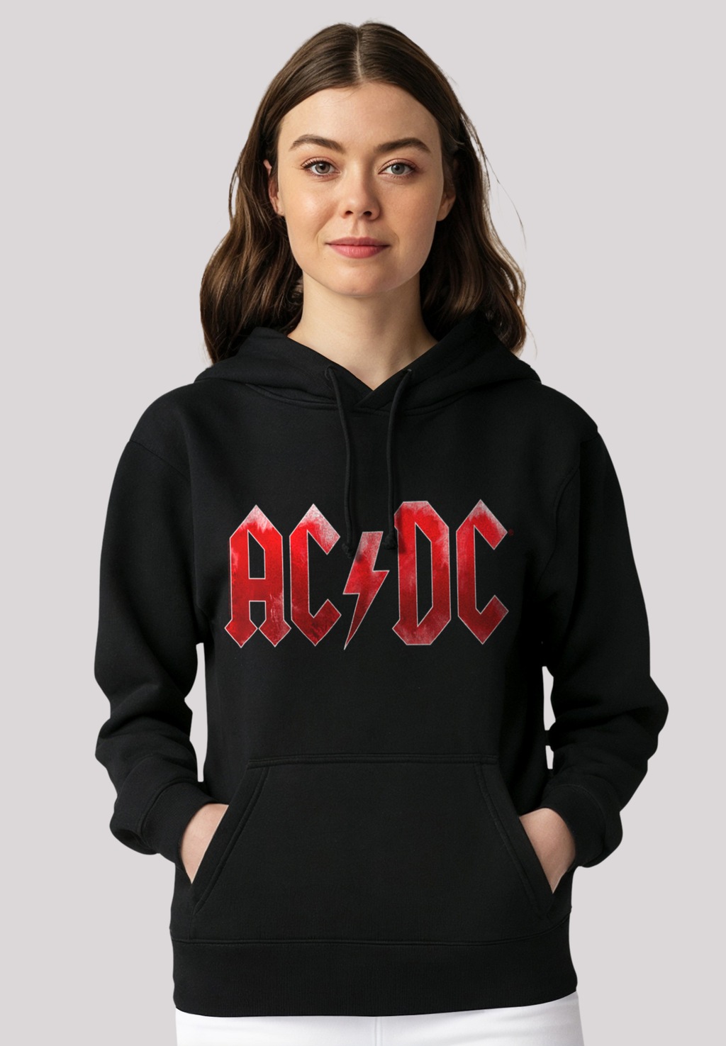 F4NT4STIC Kapuzenpullover "AC/DC Rock Musik Band Red Ice Logo", Premium Qua günstig online kaufen