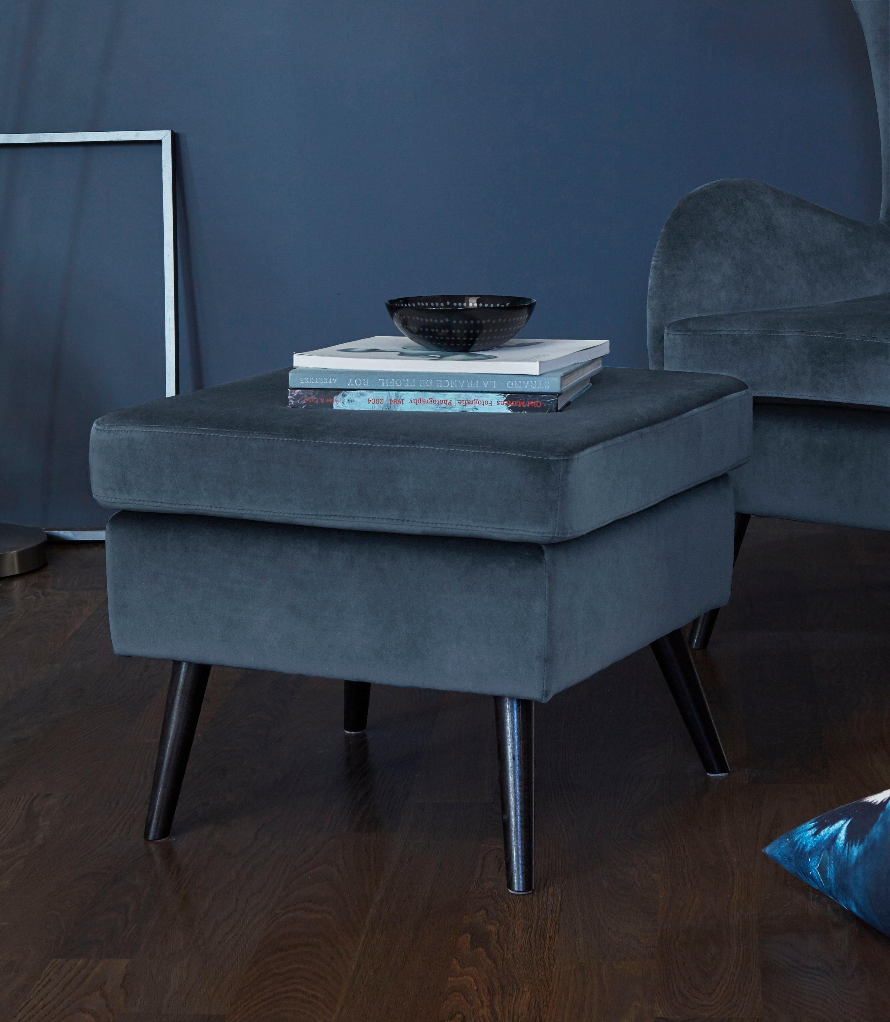Home affaire Hocker "Salla", Bezug auch in Luxus-Microfaser in Teddyfellopt günstig online kaufen