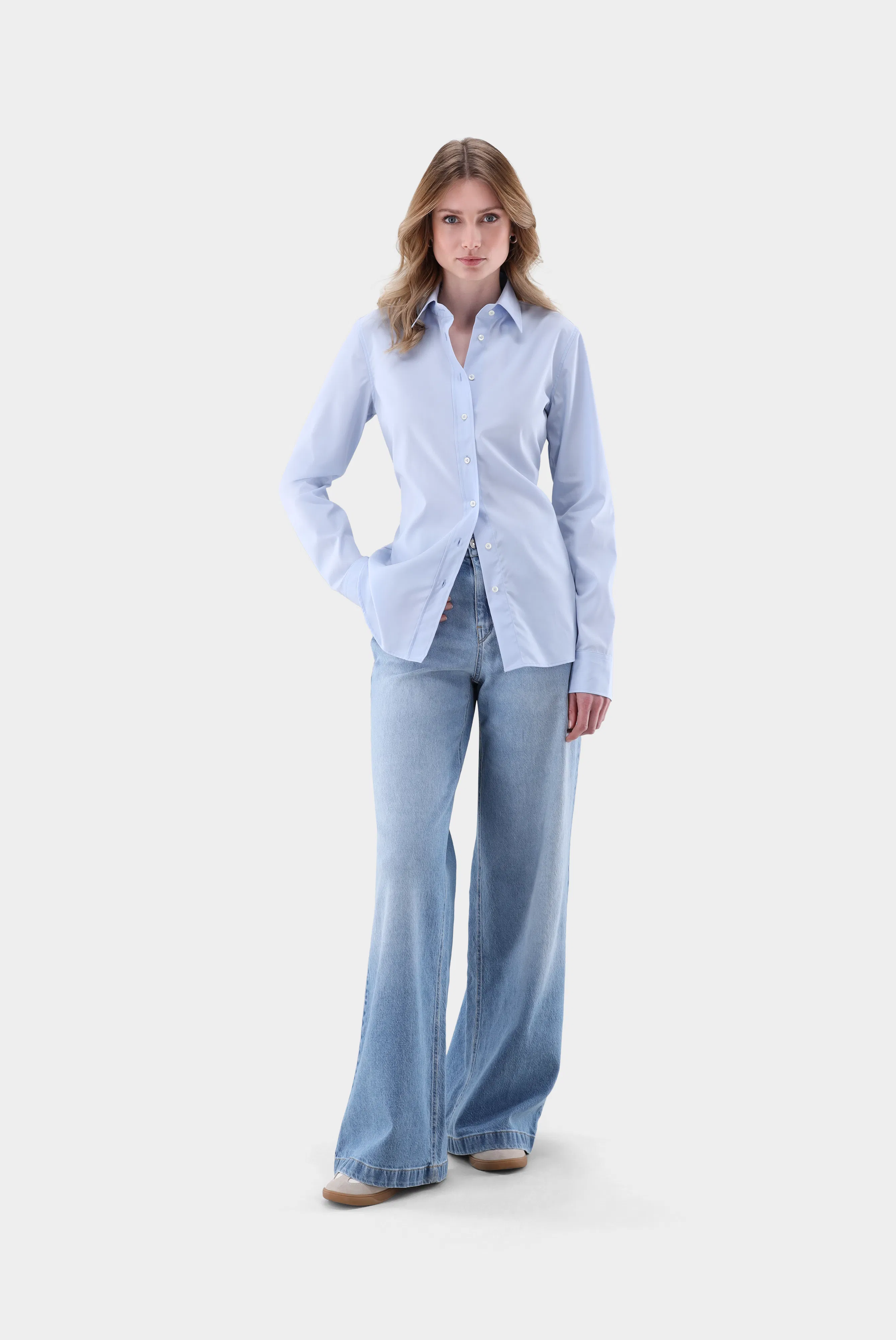 Popeline Hemdbluse günstig online kaufen