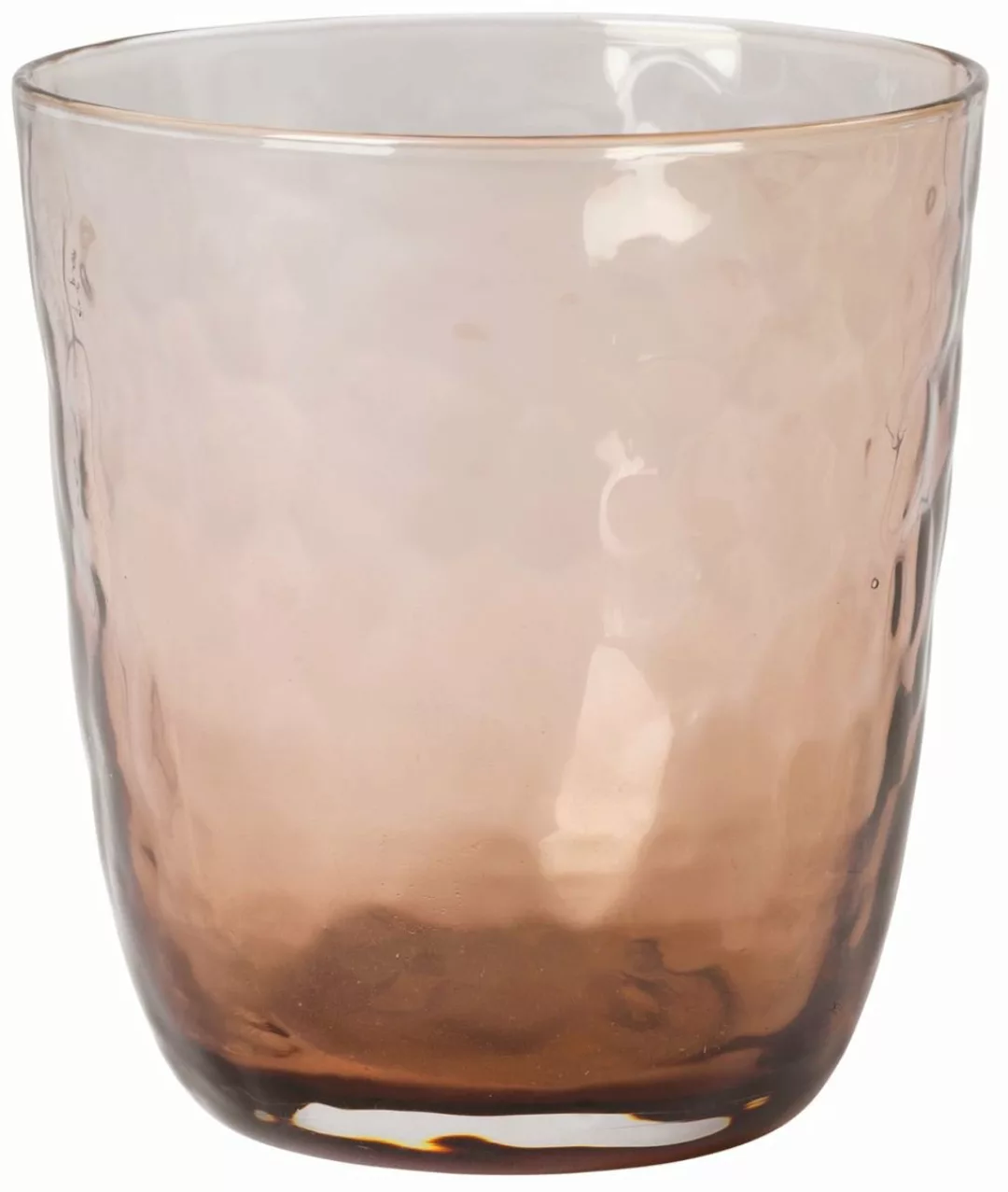 Broste Copenhagen Longdrinkgläser HAMMERED Trinkglas brown 0,335 l (1 Stück günstig online kaufen