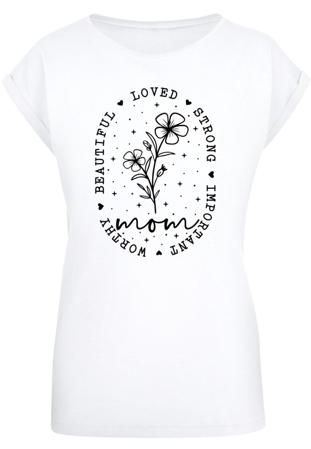F4NT4STIC T-Shirt "Mothers Day Black Art Print for Mom Best Mom Ever", Prem günstig online kaufen