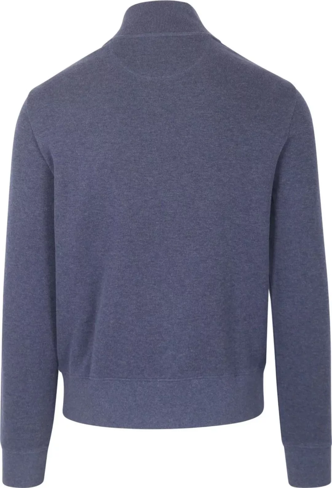 Gant Halfzip Sacker Pullover Melange Blau - Größe 3XL günstig online kaufen