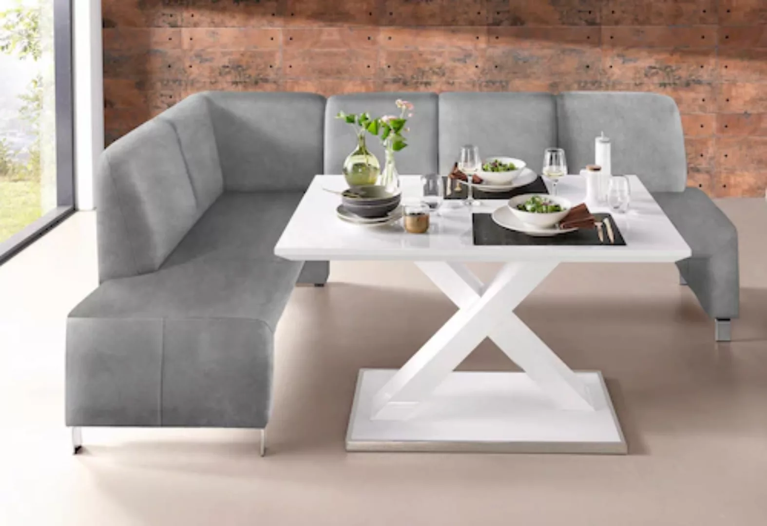 exxpo - sofa fashion Eckbank "Intenso", Frei im Raum stellbar günstig online kaufen