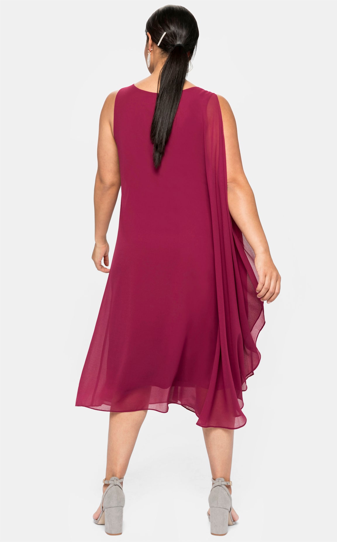 Sheego Chiffonkleid "Kleid" günstig online kaufen