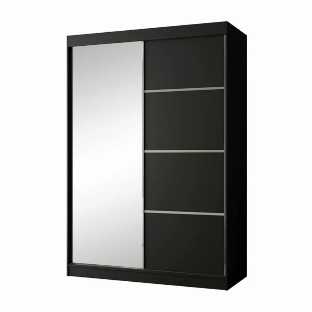 Beautysofa Schiebetürenschrank Paco 150 cm (Kleiderschrank, Spiegelschrank, günstig online kaufen