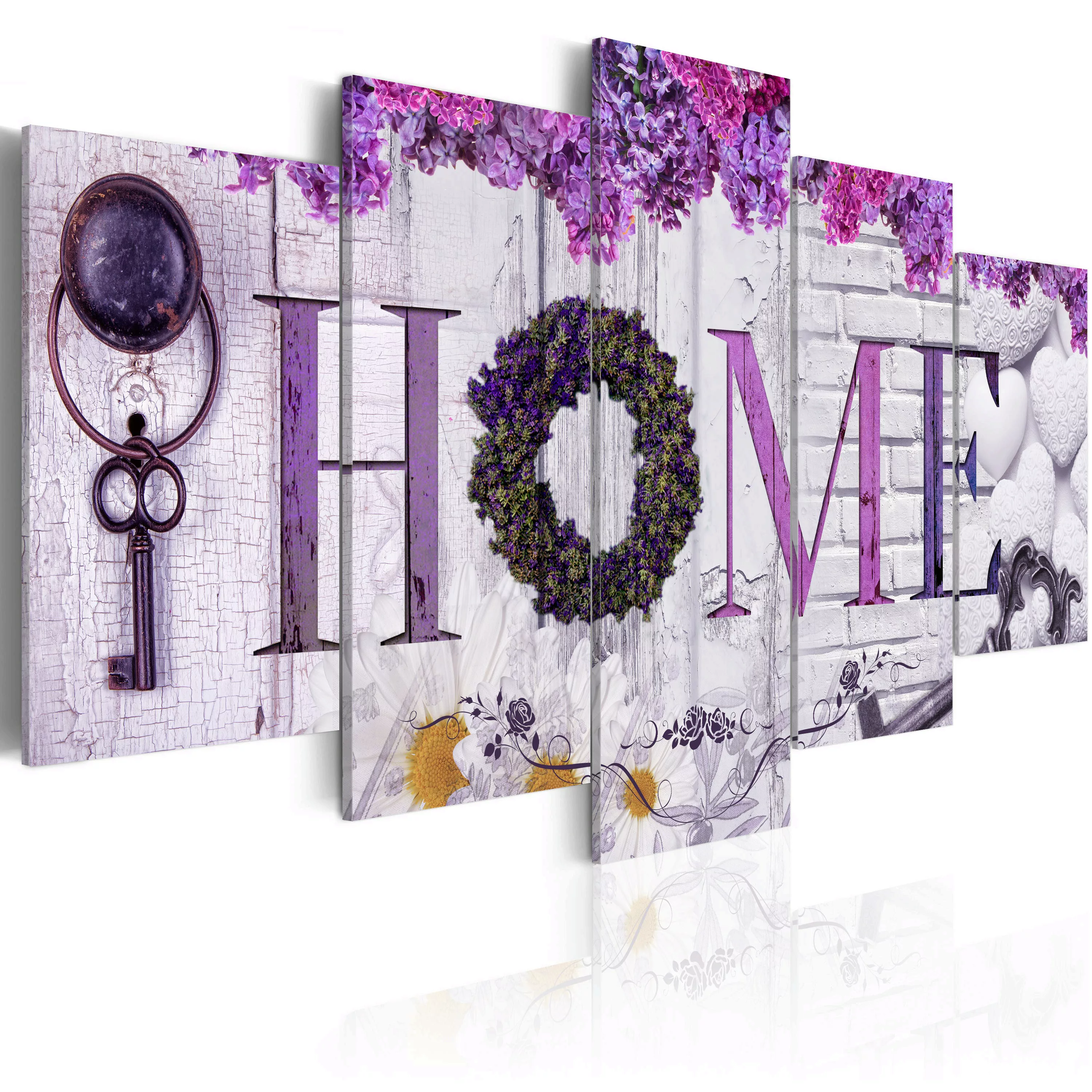 Wandbild - Purple House günstig online kaufen