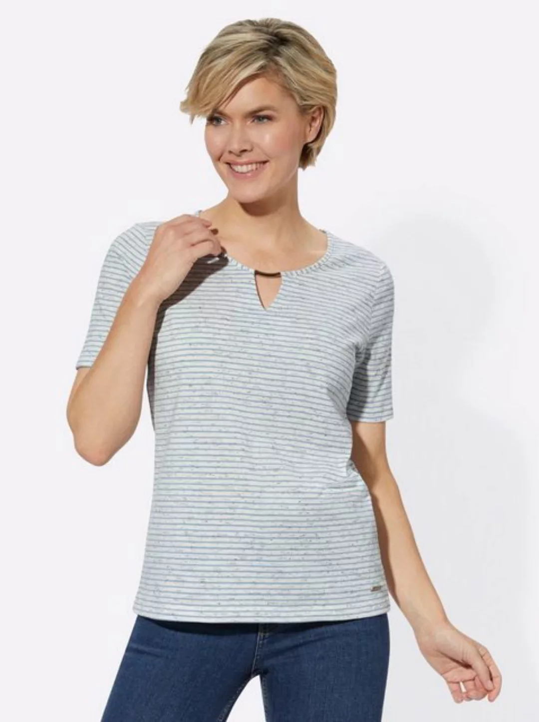 Casual Looks Kurzarmshirt "Ringelshirt", (1 tlg.) günstig online kaufen