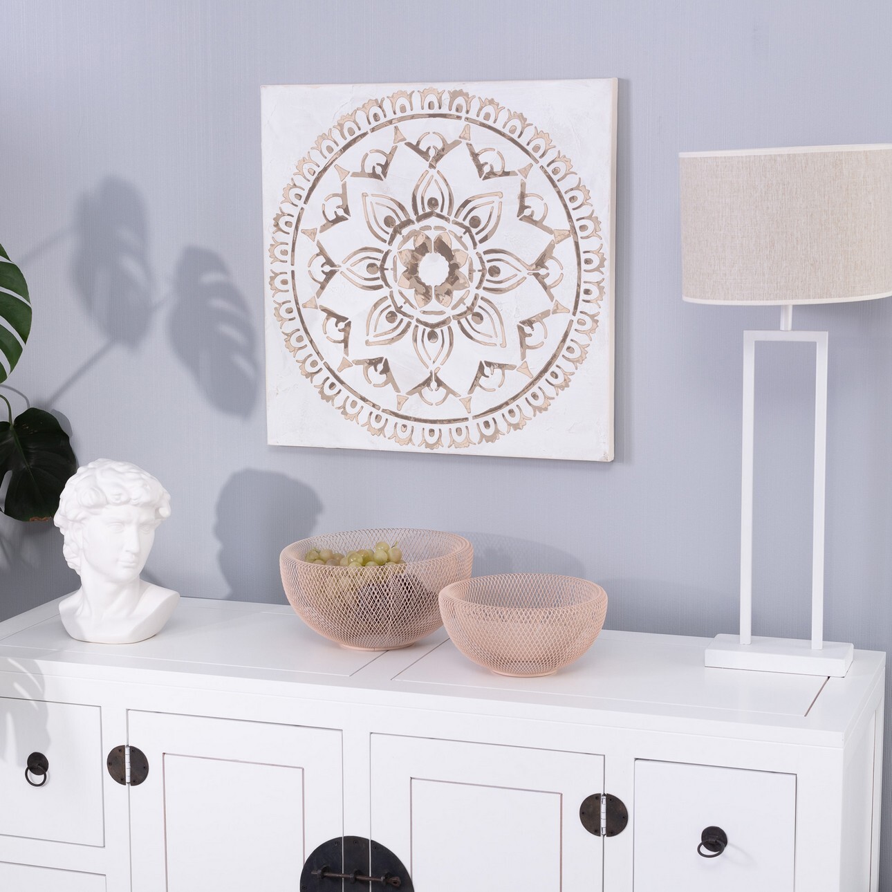Leinwandbild Mandala II 60x60cm, 60 x 4 x 60 cm günstig online kaufen