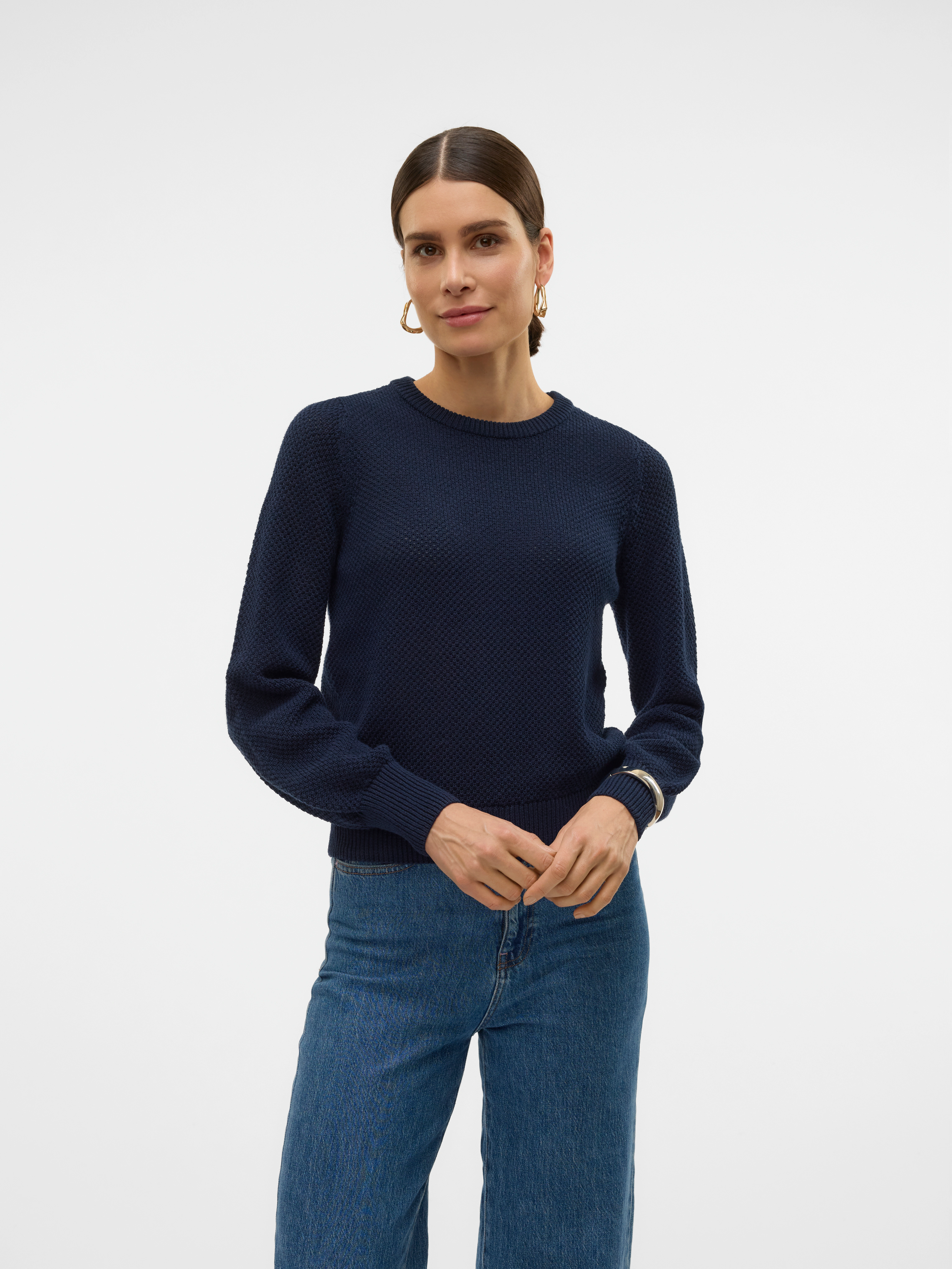 Vero Moda Rundhalspullover "VMAMAZING LS O-NECK PULLOVER BOO" günstig online kaufen