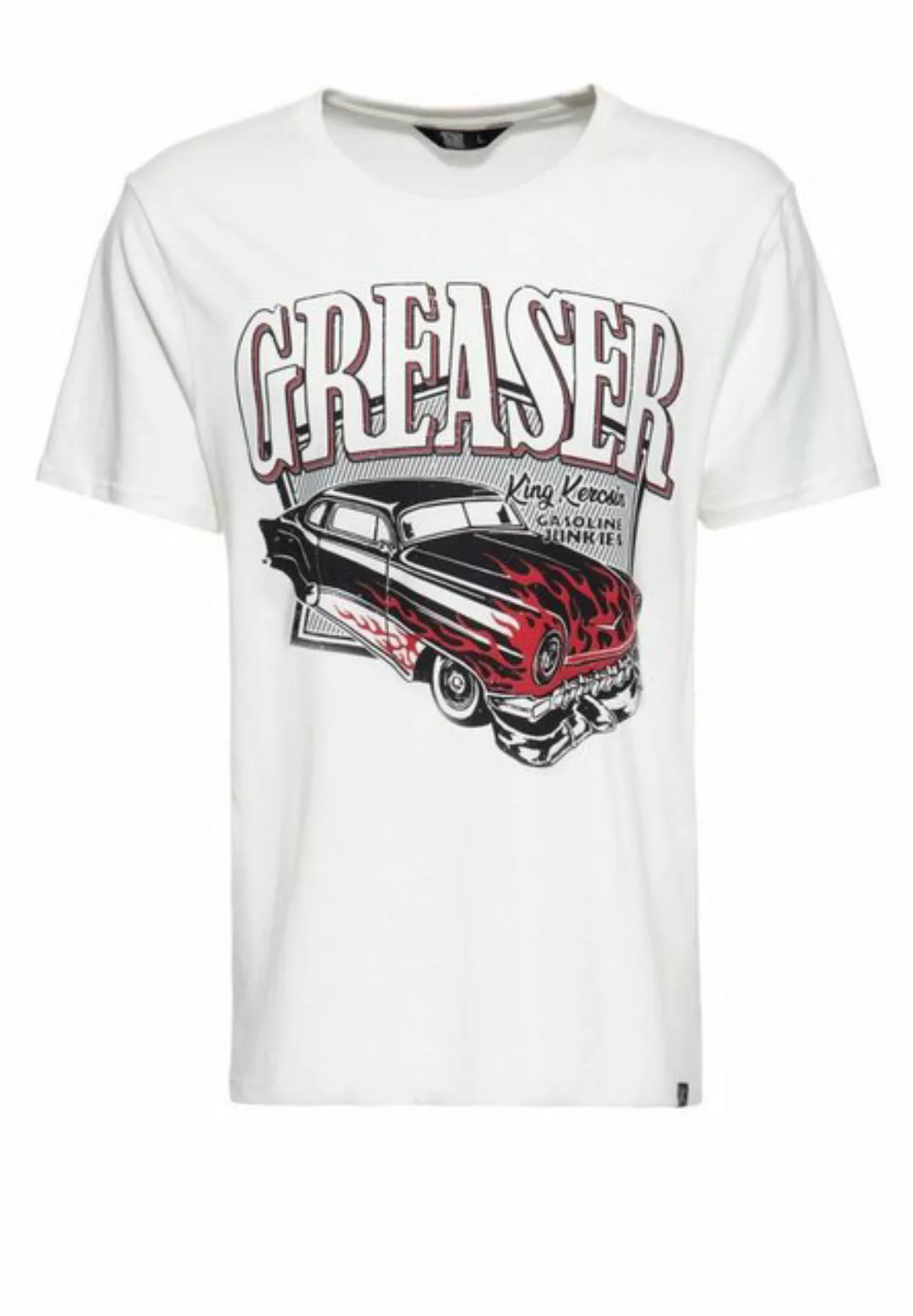 KingKerosin T-Shirt Gasoline junkies (1-tlg) mit coolem Vintage-Print günstig online kaufen