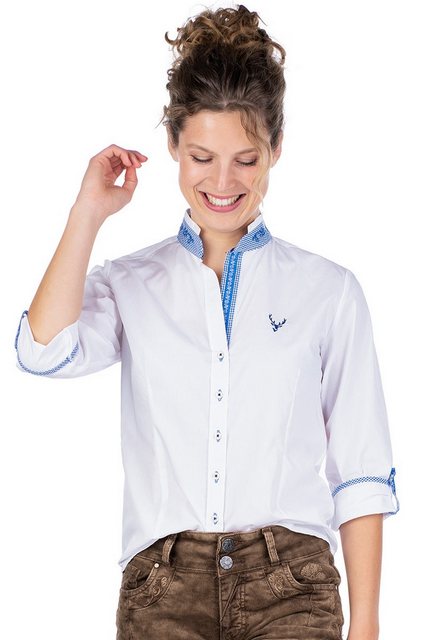 orbis Trachtenbluse Trachtenbluse - CECILIE - weiß/blau günstig online kaufen