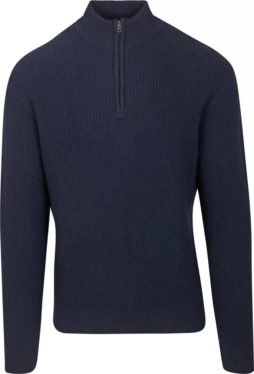 Steppin' Out Half Zip Pullover Lammwolle Navy - Größe 3XL günstig online kaufen