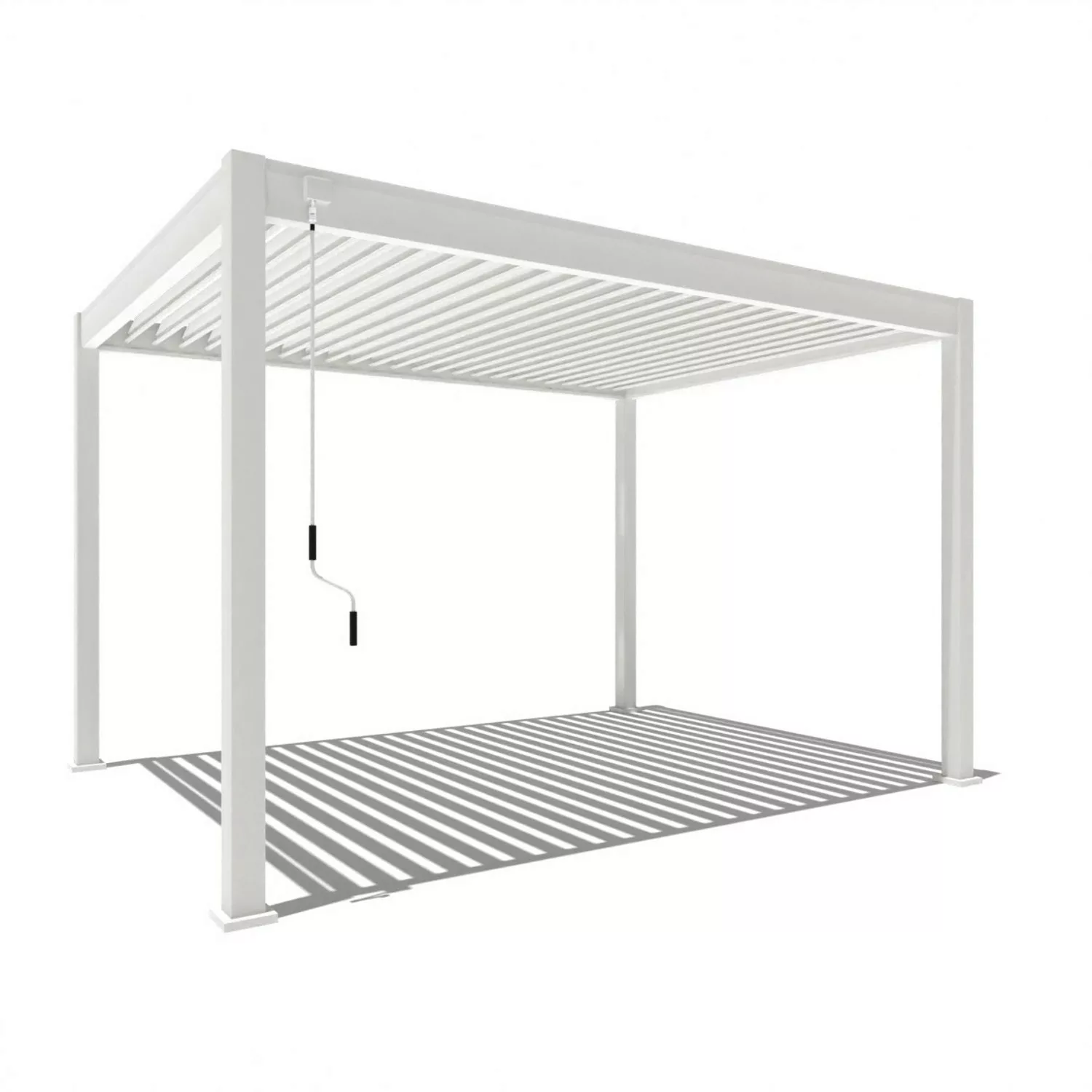 Weide Classic Alu-Stahl Pavillon 3 x 4 M Weiß Pergola Freistehend günstig online kaufen