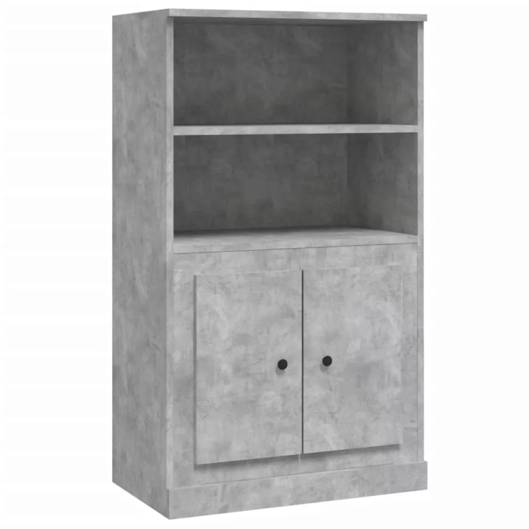 Vidaxl Highboard Betongrau 60x35,5x103,5 Cm Holzwerkstoff günstig online kaufen