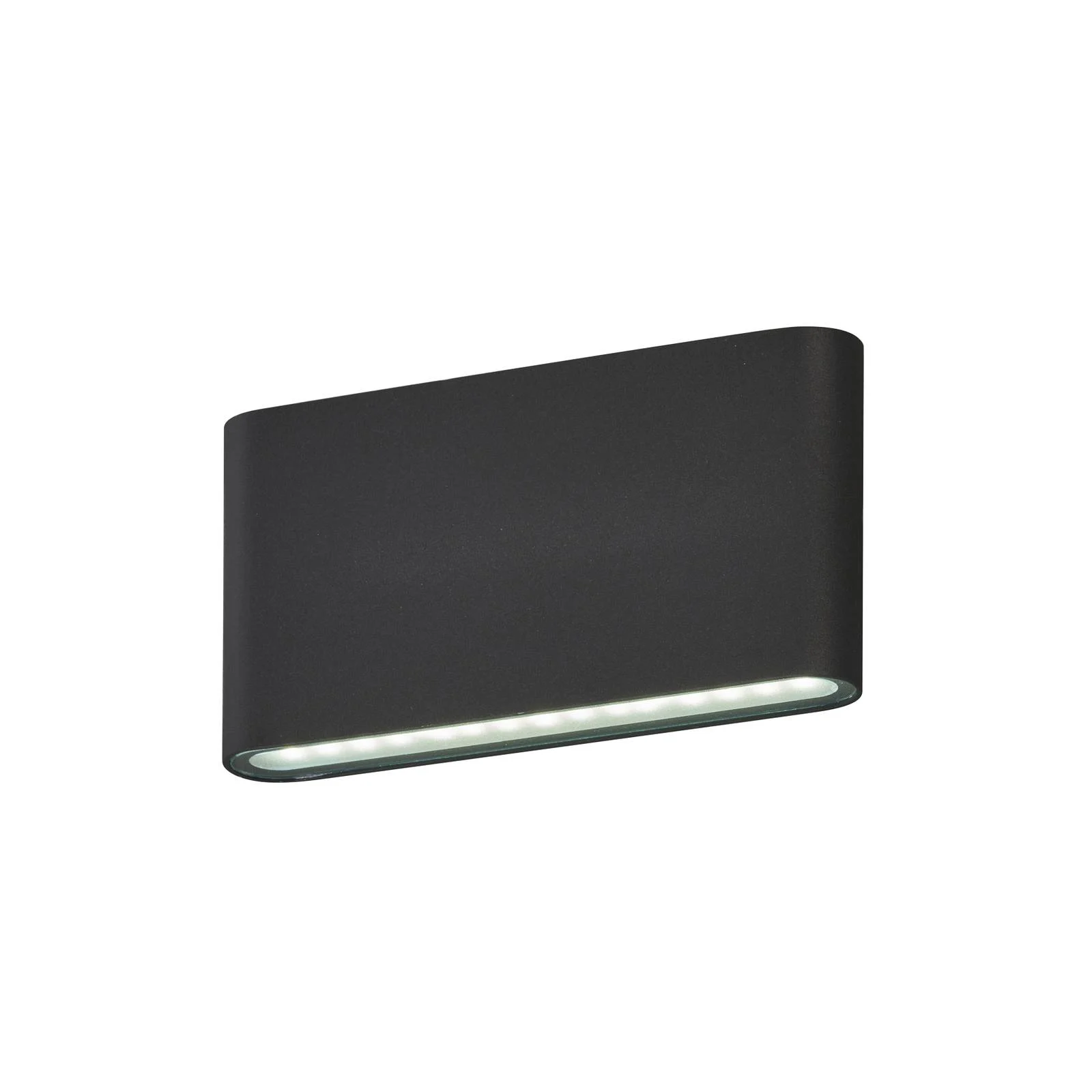 LED-Außenwandleuchte Scone, schwarz, Breite 17,5 cm, 2-flg. günstig online kaufen