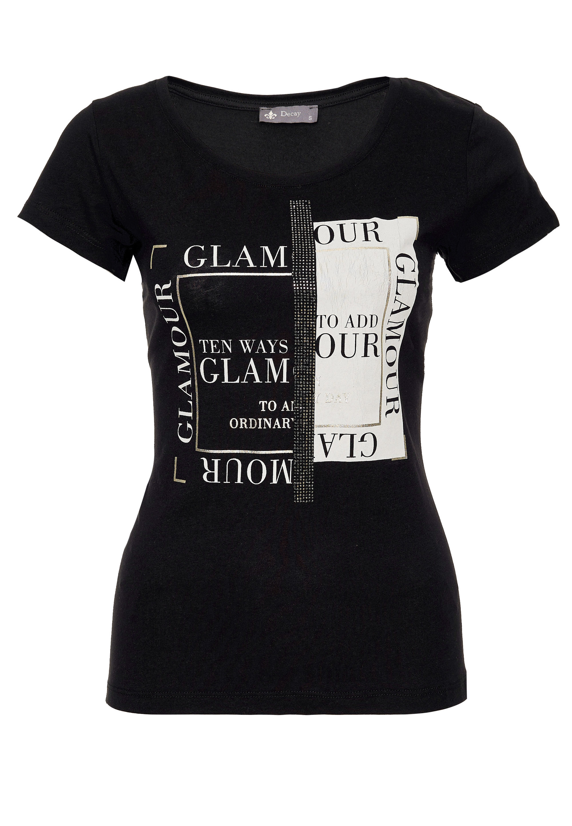 Decay T-Shirt, mit coolem Pailletten-Besatz günstig online kaufen
