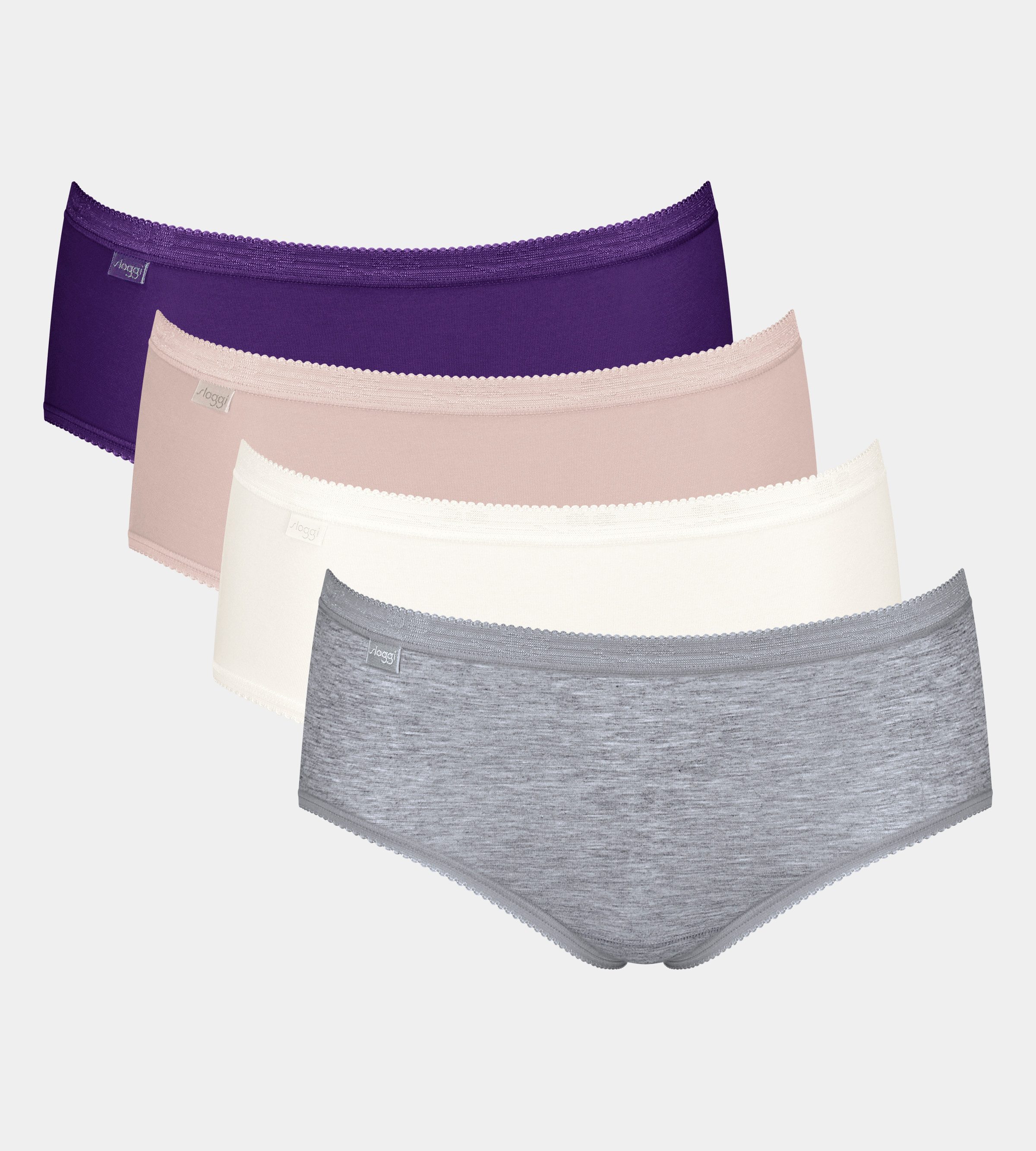 sloggi Midislip "Basic+", (4er Pack), Baumwollmix, elastisch, weiche Nähte, günstig online kaufen