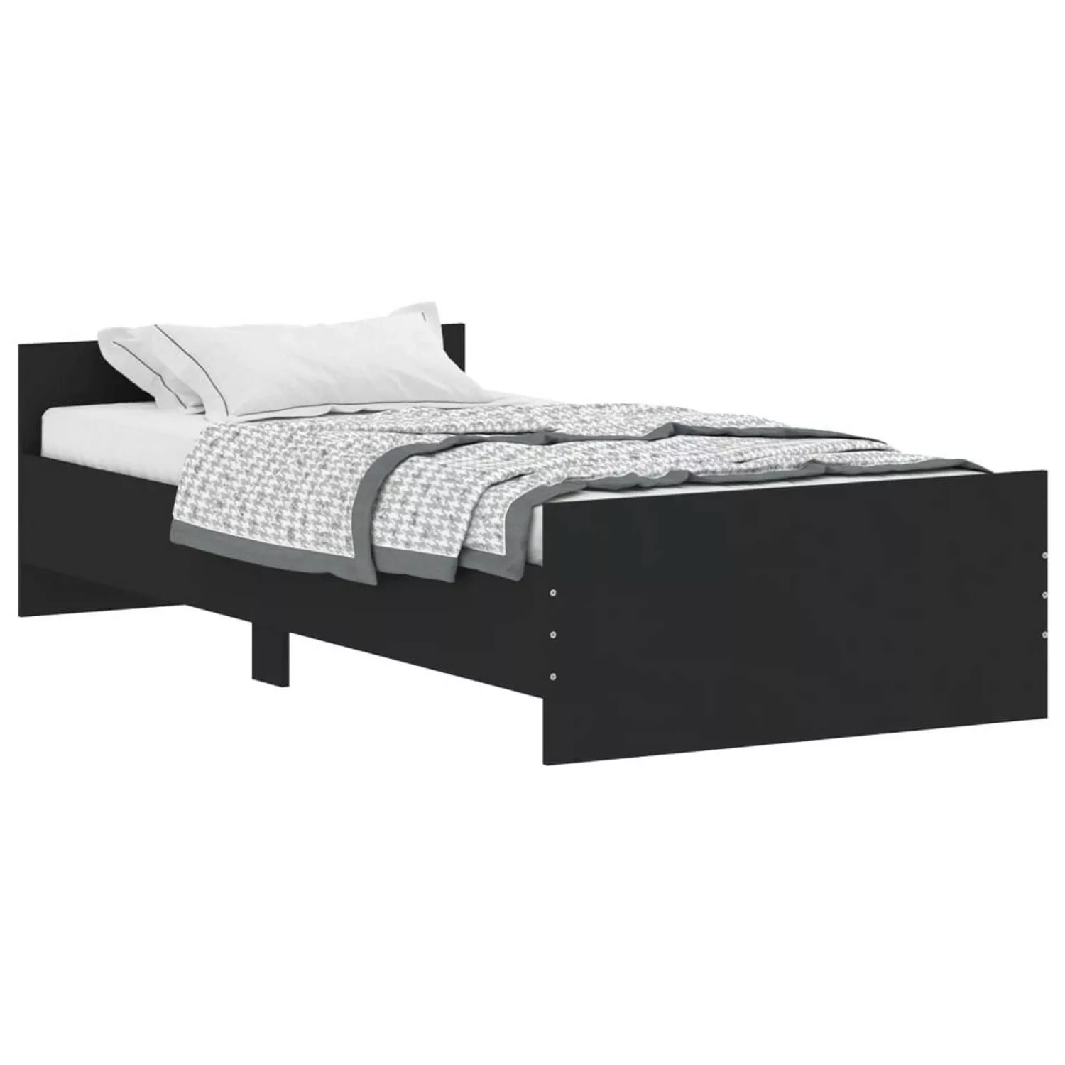 vidaXL Bettgestell Braun Eichen-Optik 100x200 cm Holzwerkstoff Modell 11907 günstig online kaufen