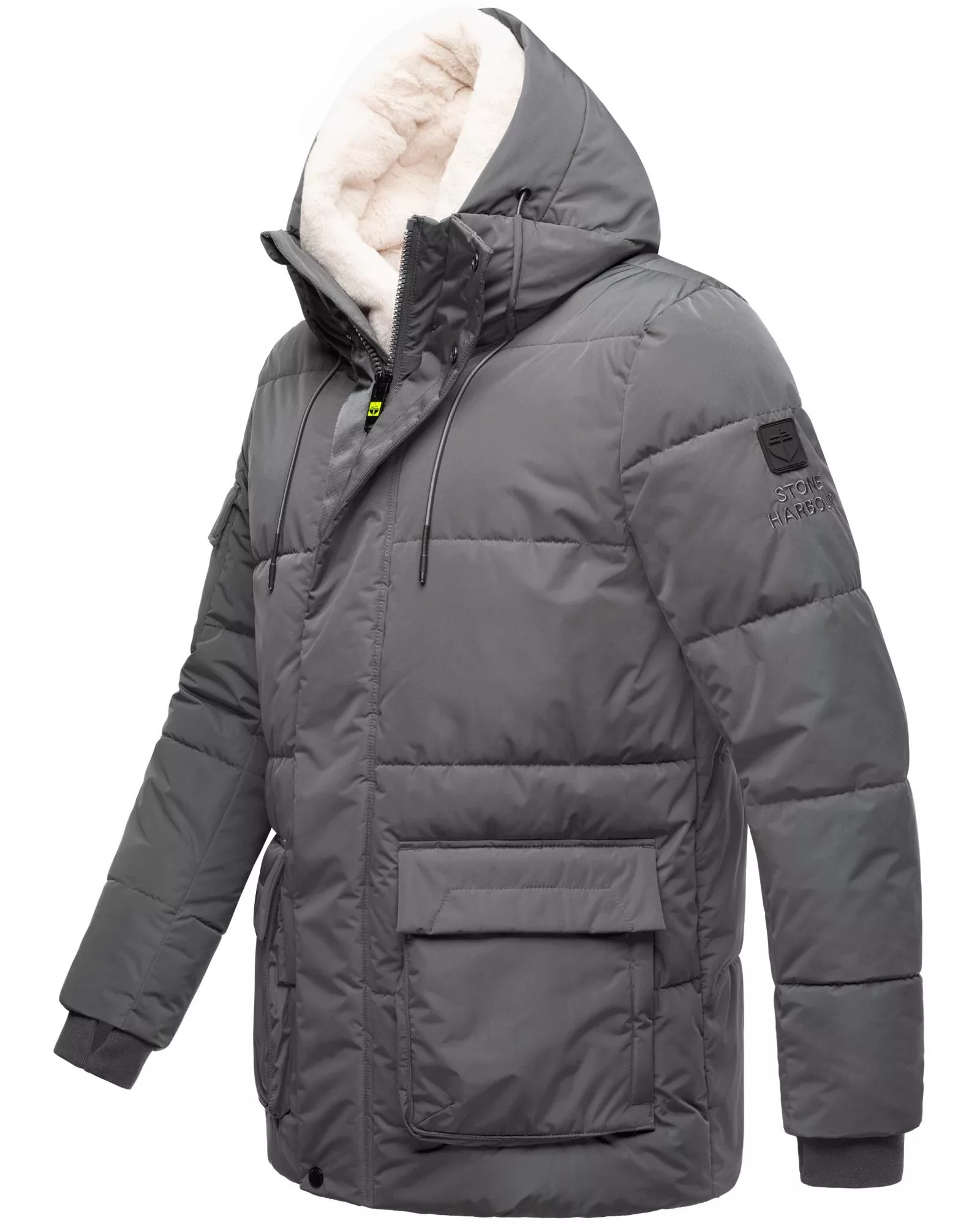 Stone Harbour Winterjacke "Lauroo XX", mit Kapuze, urbane Herren Steppjacke günstig online kaufen