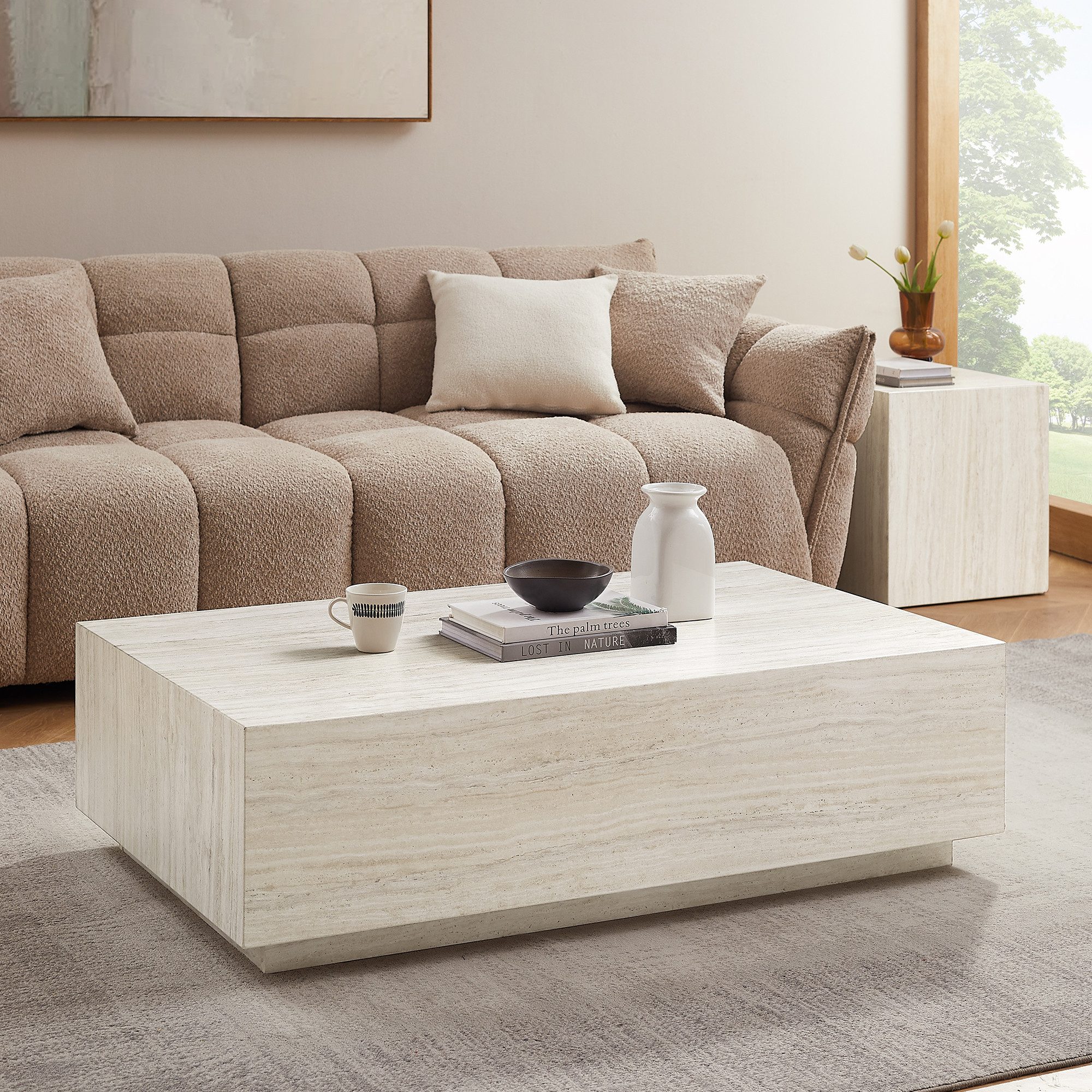 SalesFever Couchtisch "Almeria Beistelltisch B/T 120/75 cm", Stilvoller, re günstig online kaufen