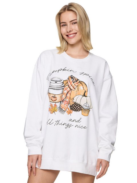 Worldclassca Sweatshirt Worldclassca Oversized Sweatshirt PUMPKIN Print Lan günstig online kaufen